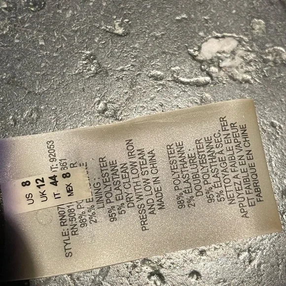 Elle Tahari Elegant Black and Gray Sleeveless Sheath Dress - Picture 6 of 6